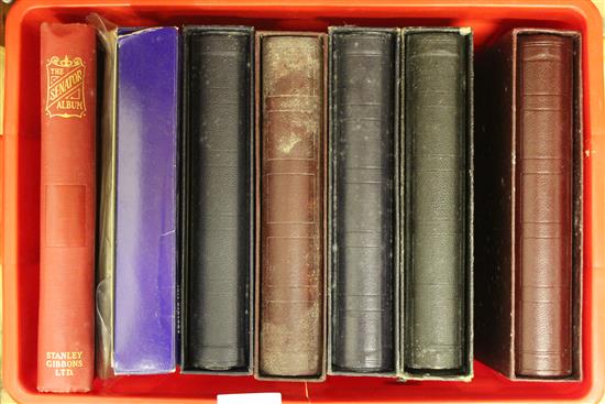 6 stamp albums